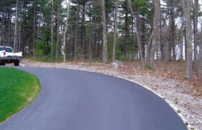 Before:  Driveway Retaining Wall